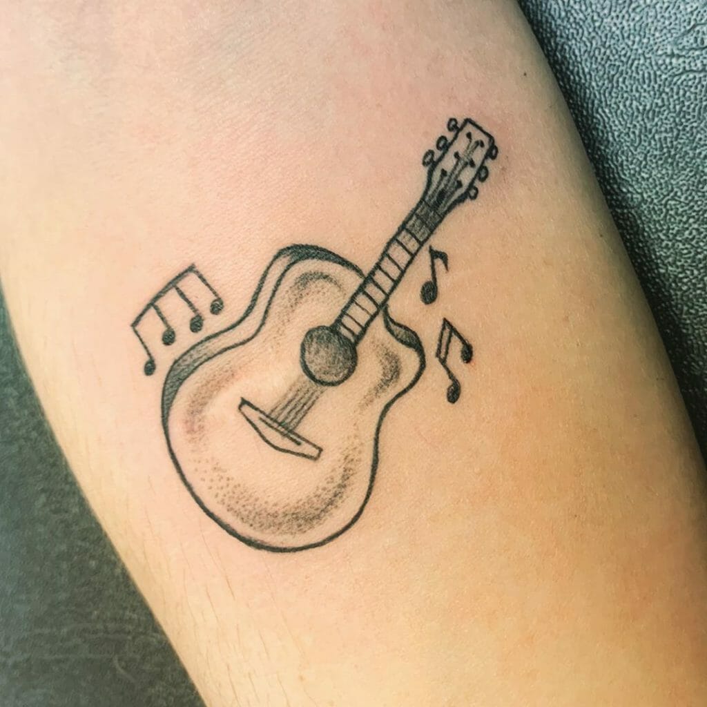 guitar tattoo