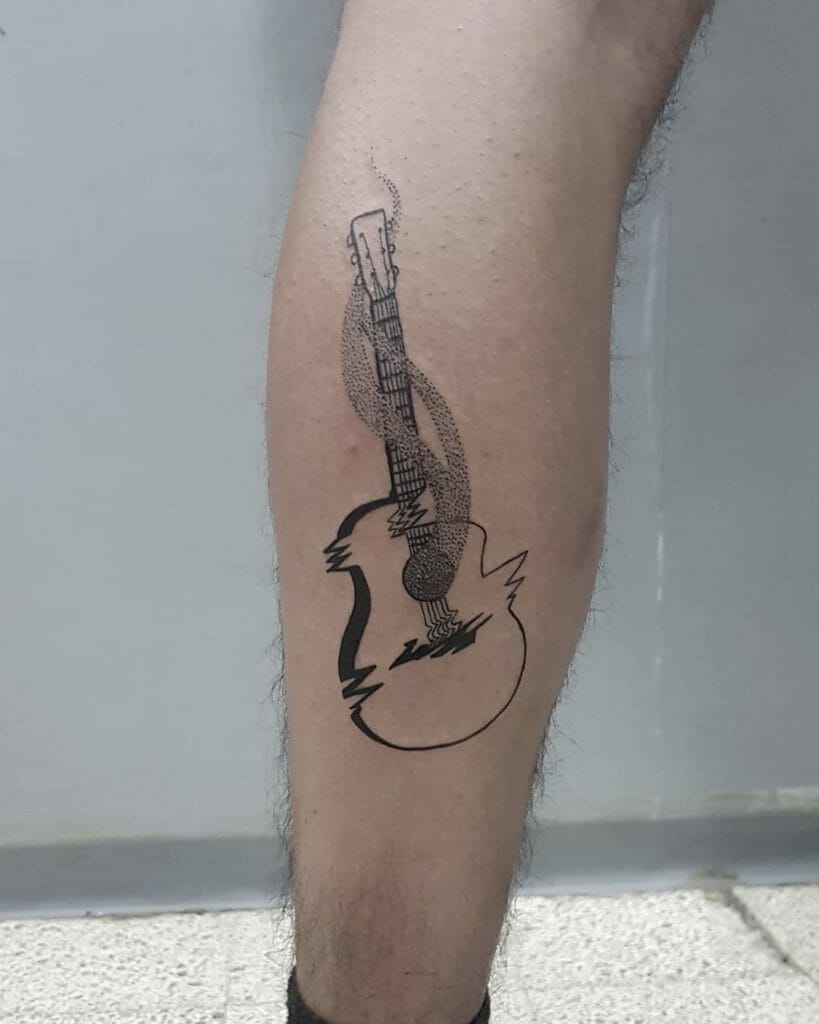 guitar tattoo