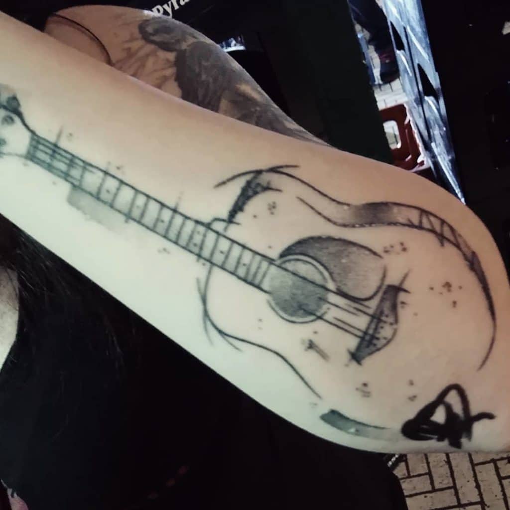 guitar tattoo