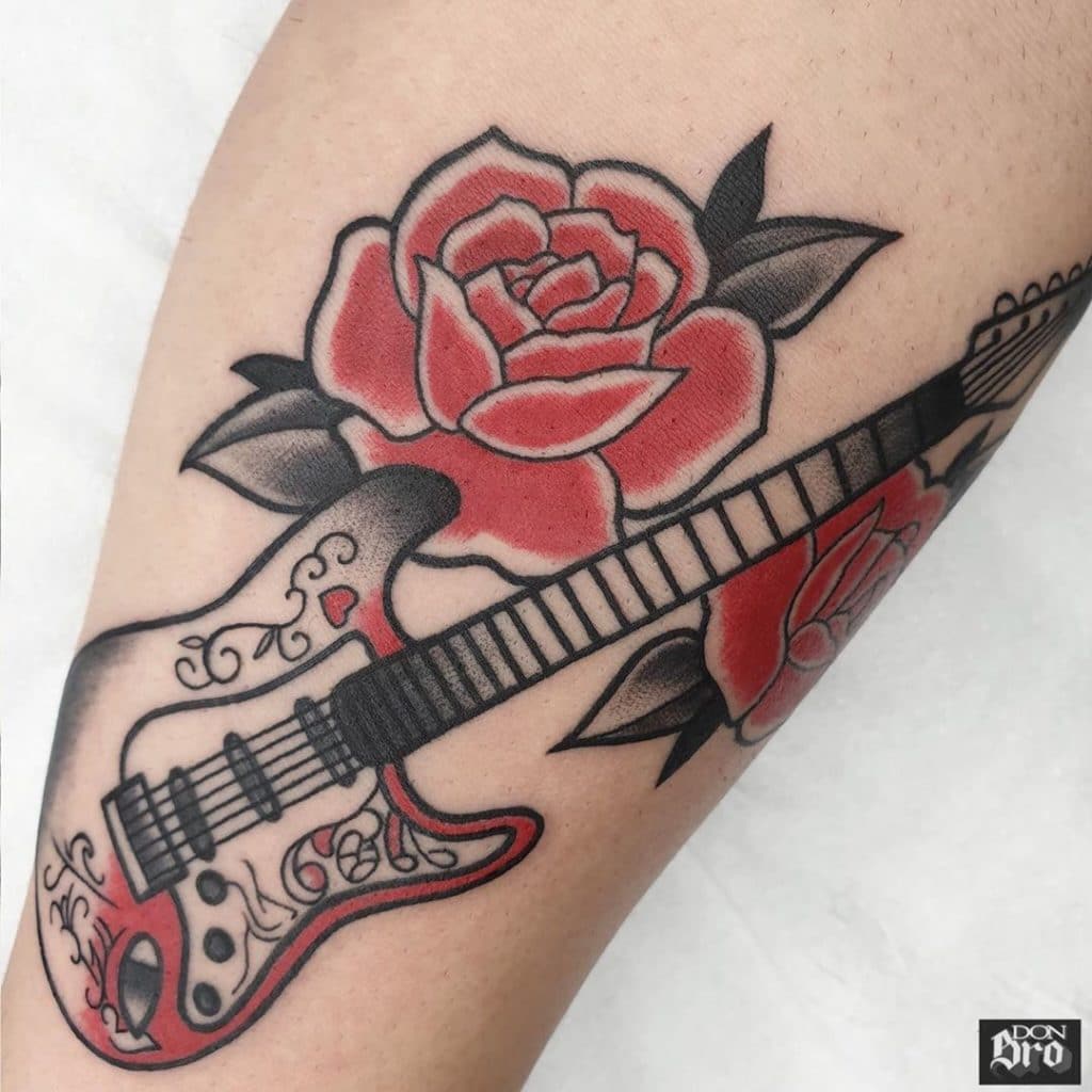 guitar tattoo