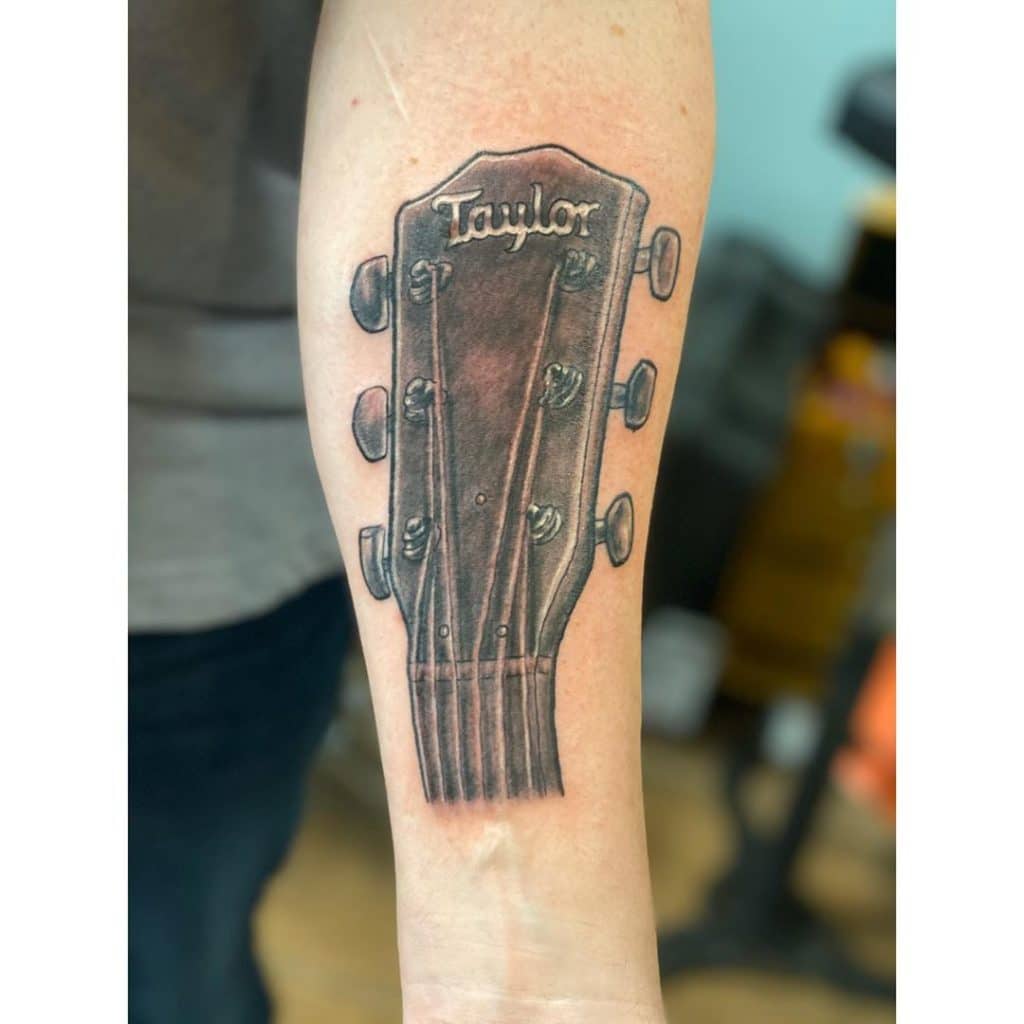 guitar tattoo