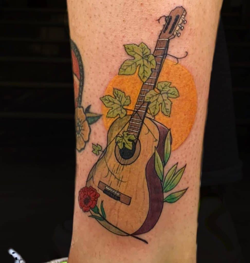 guitar tattoo