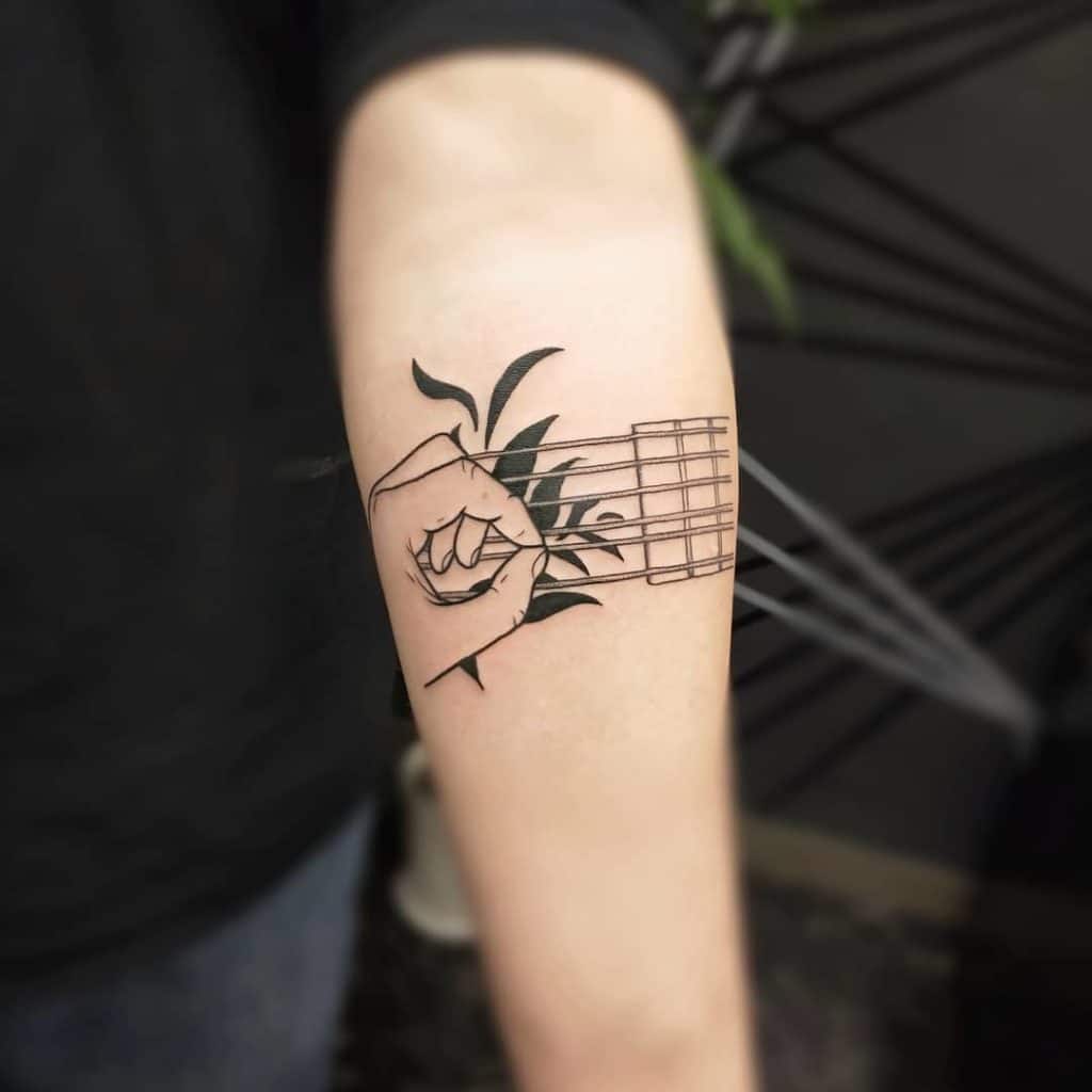 guitar tattoo