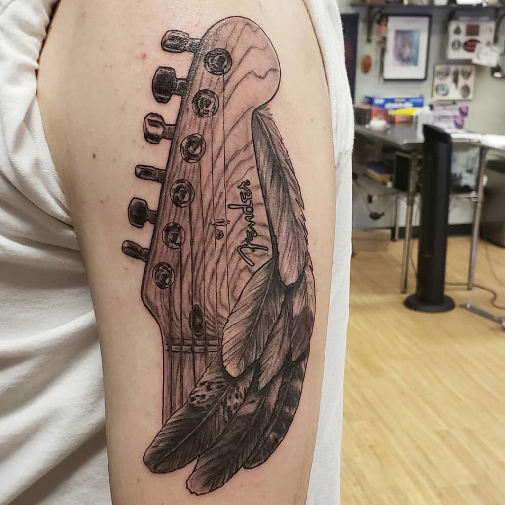 guitar tattoo