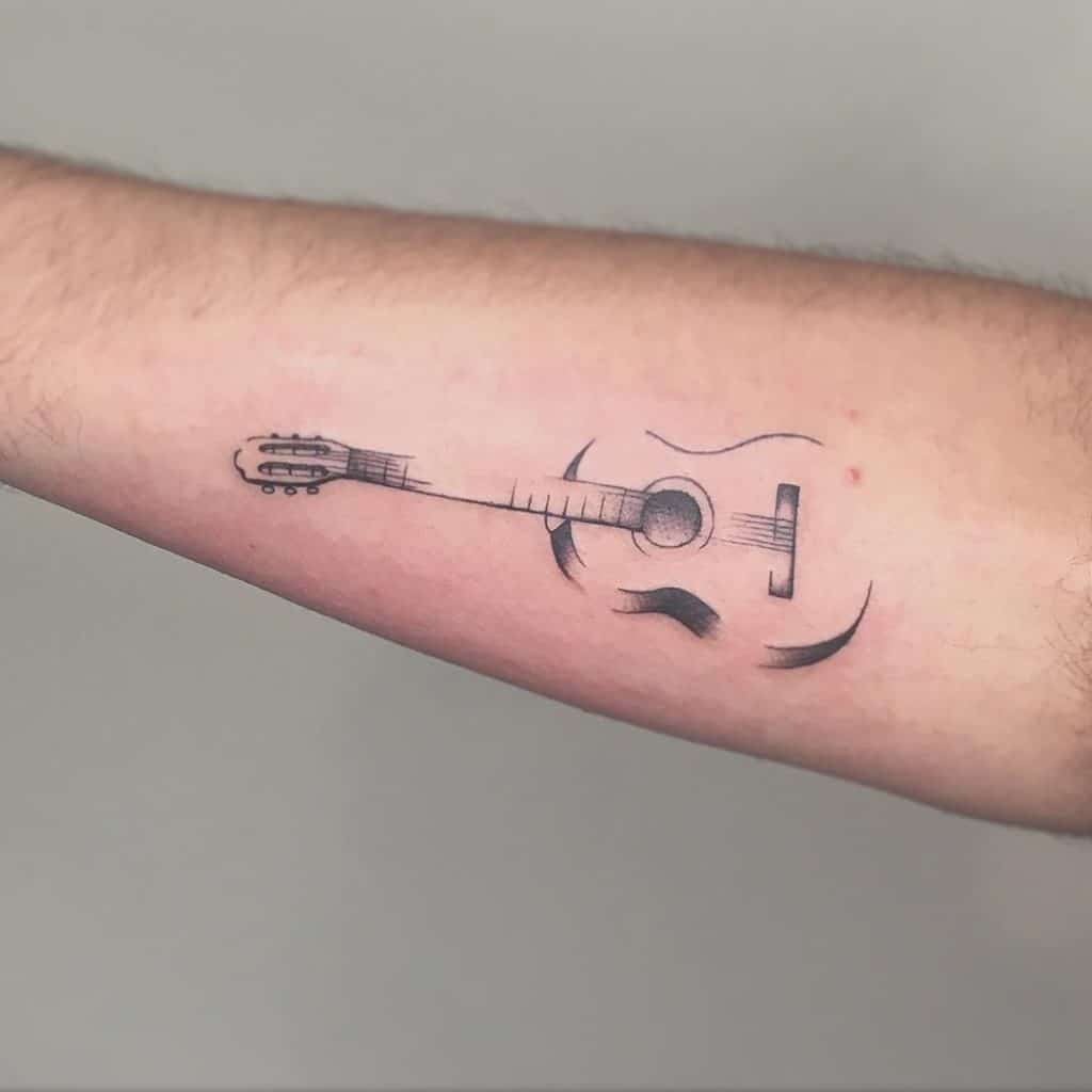 guitar tattoo