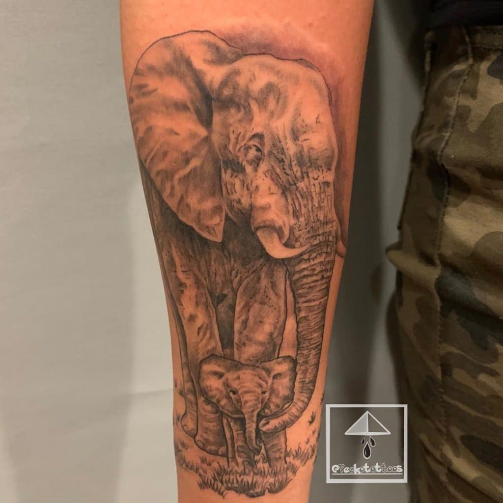 elephant tattoo