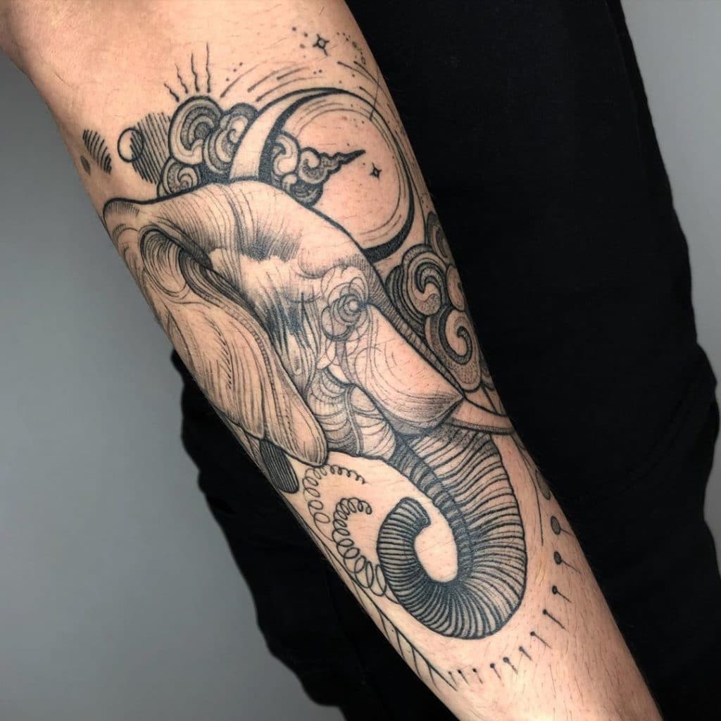 elephant tattoo