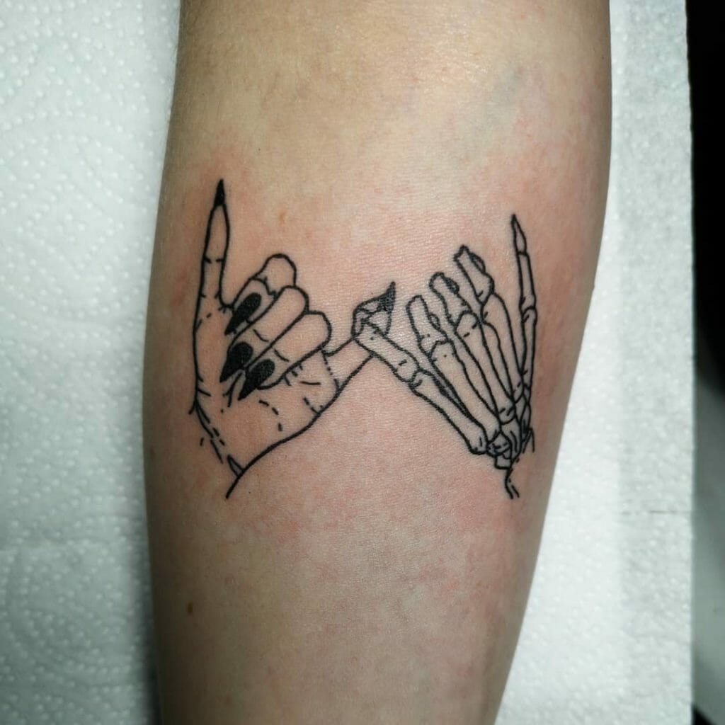 skeleton hand tattoo