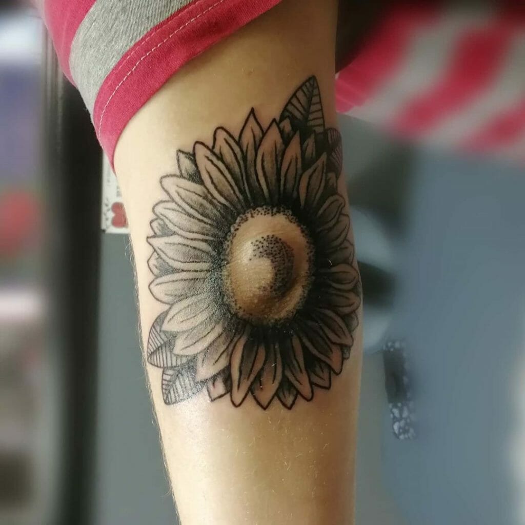 traditional flower tattoo