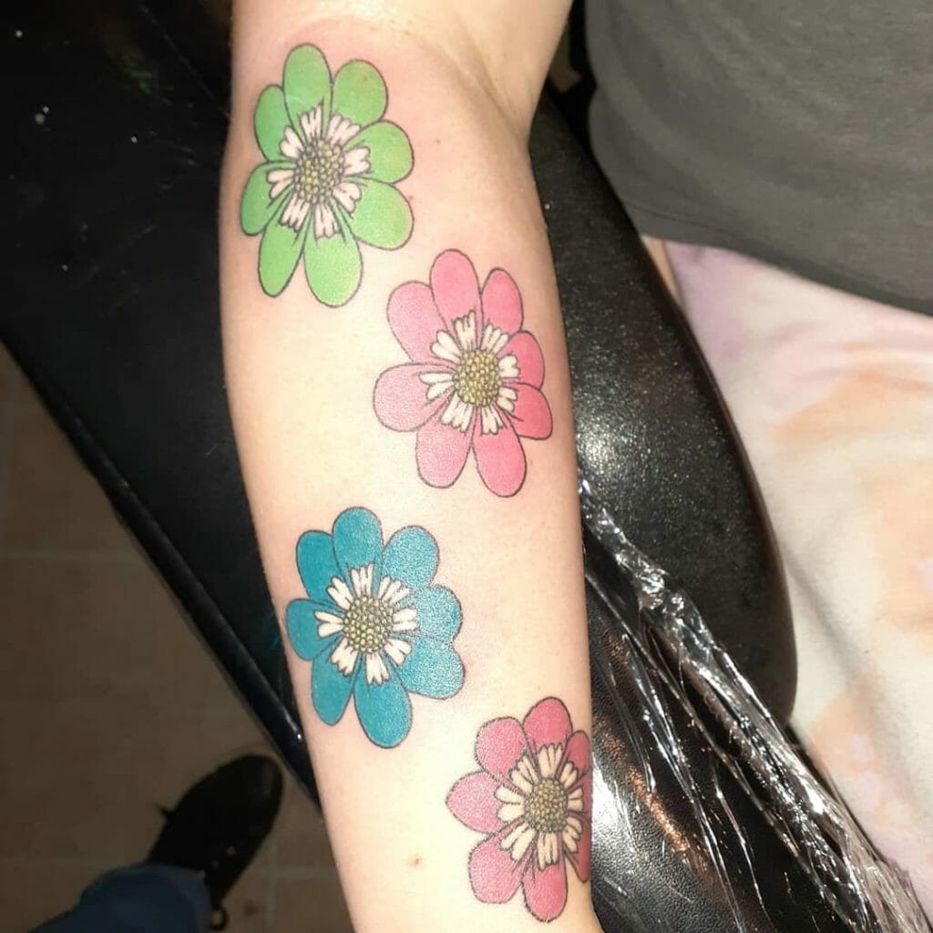 traditional flower tattoo