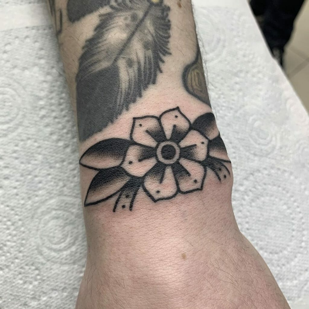 traditional flower tattoo