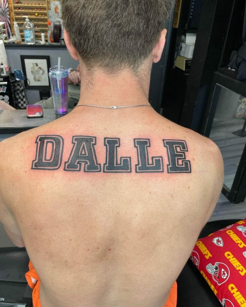  Capital Letter Last Name Tattoo