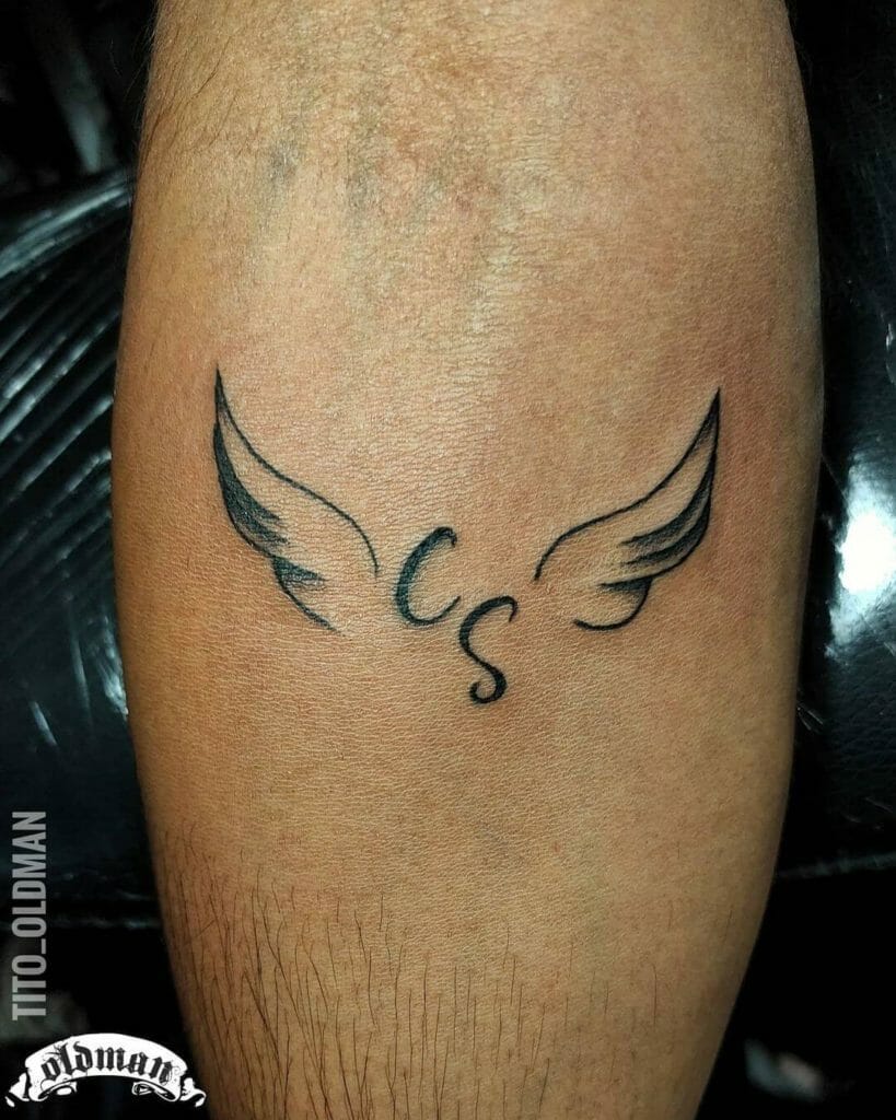 Angel wing tattoo ideas to remember a fallen angel 