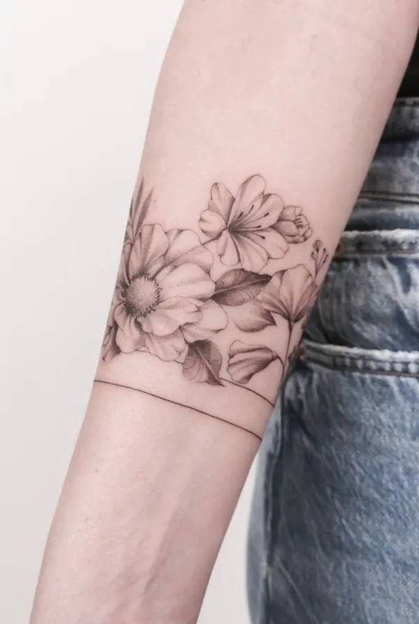 inner arm tattoo