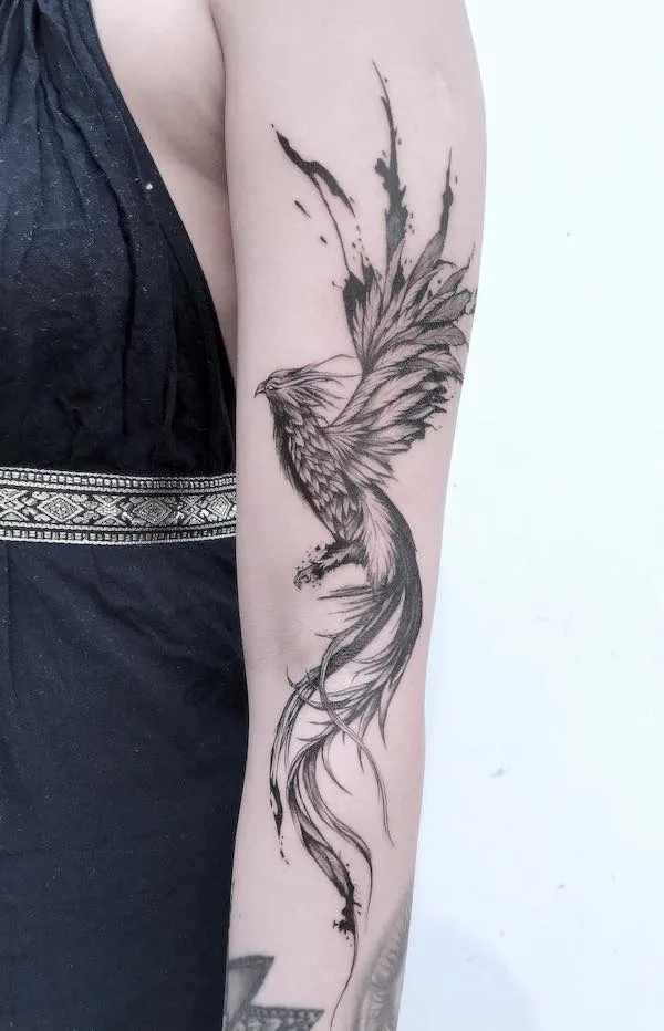 inner arm tattoo