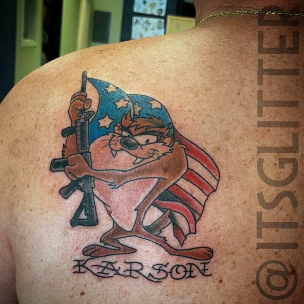 Cartoon Tattoo Ar 15