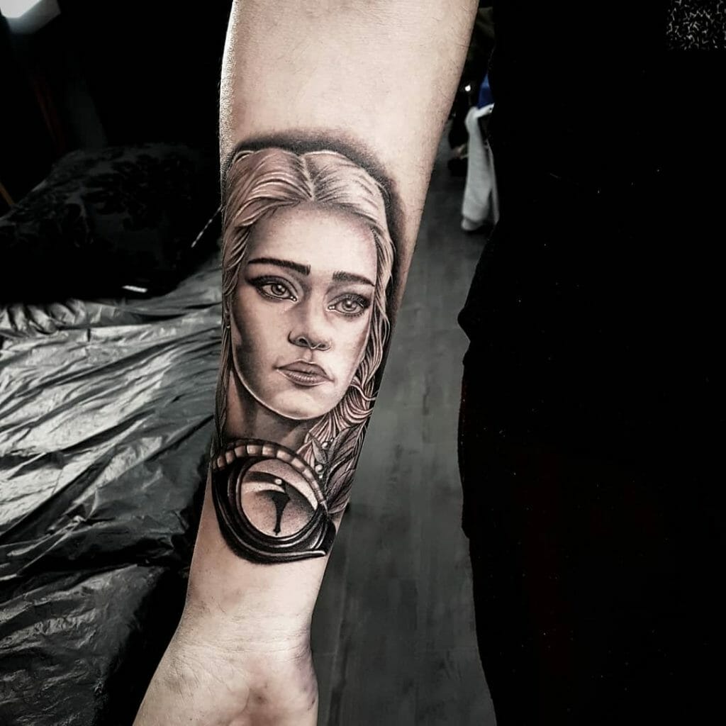 Cool Dragon Girl Game of Thrones Tattoo Ideas