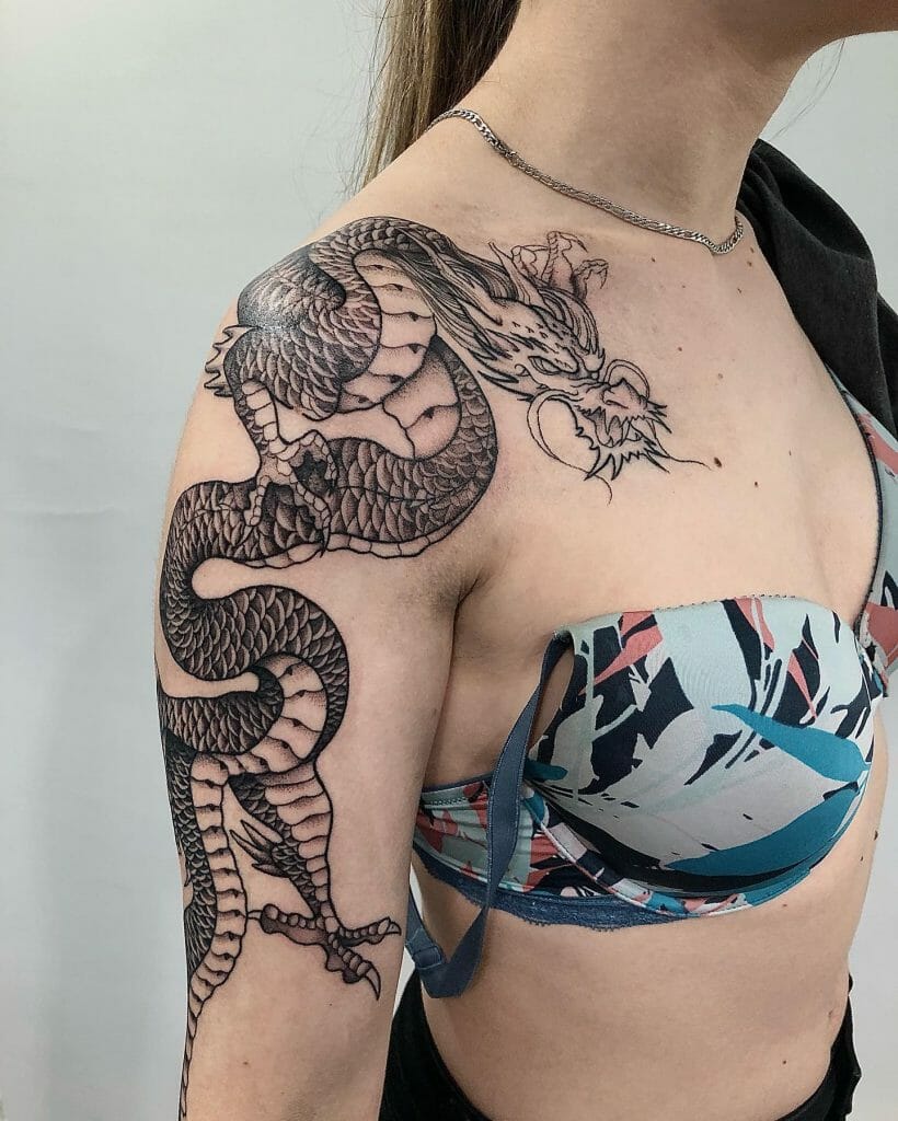 Dragon Half Sleeve Tattoo