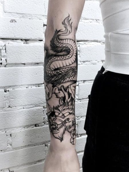 inner arm tattoo