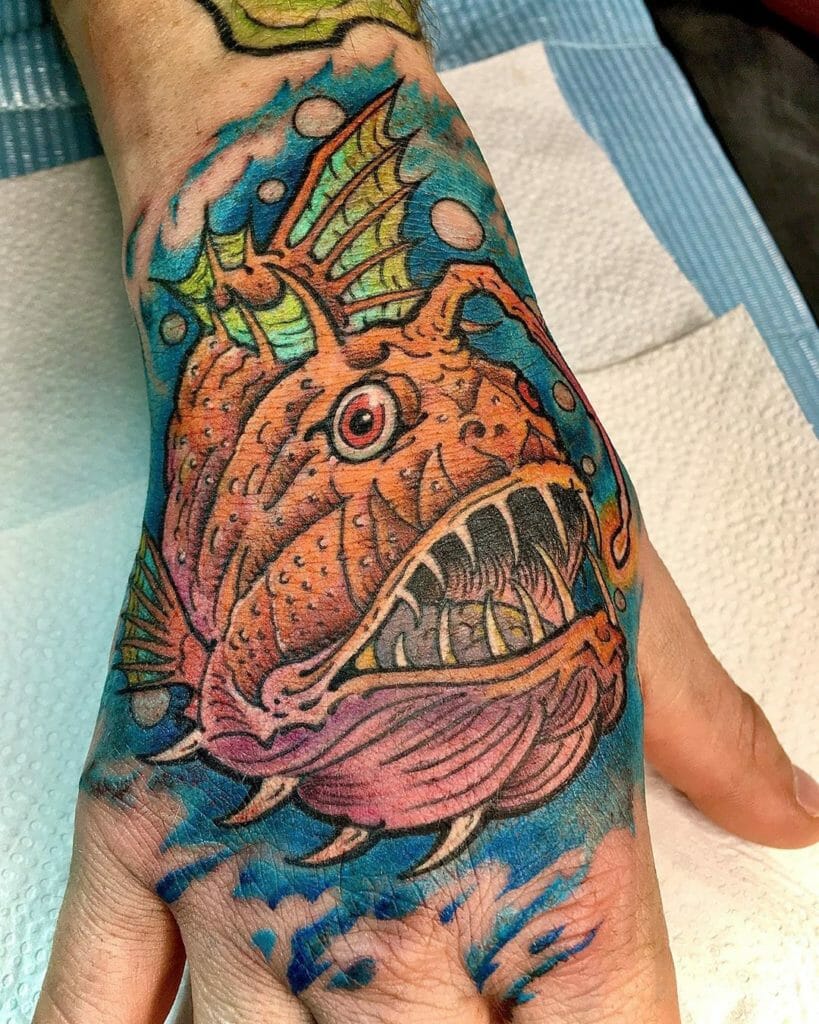 Angler Fish Tattoo Design