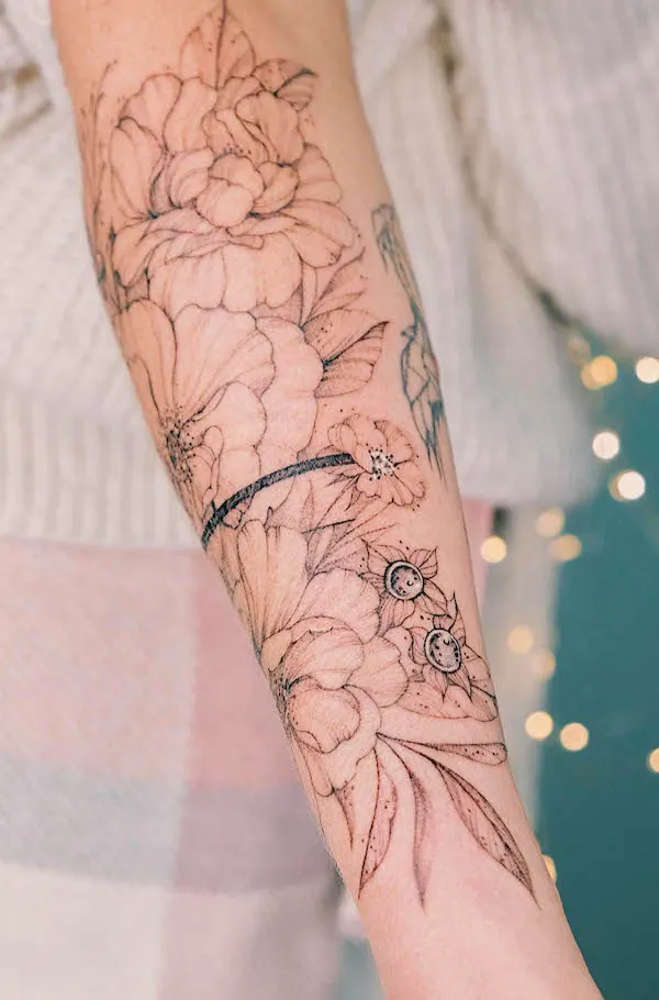 inner arm tattoo