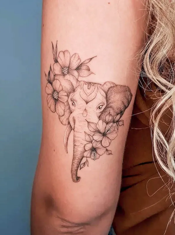 inner arm tattoo