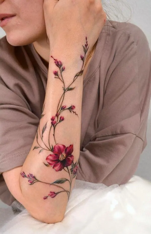 inner arm tattoo