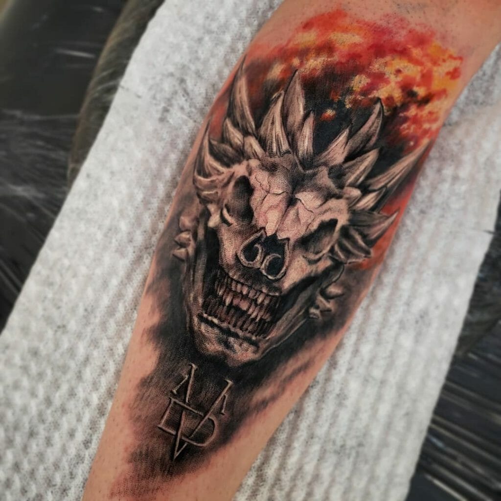 Game of Thrones Dragon Tattoos on Forearm