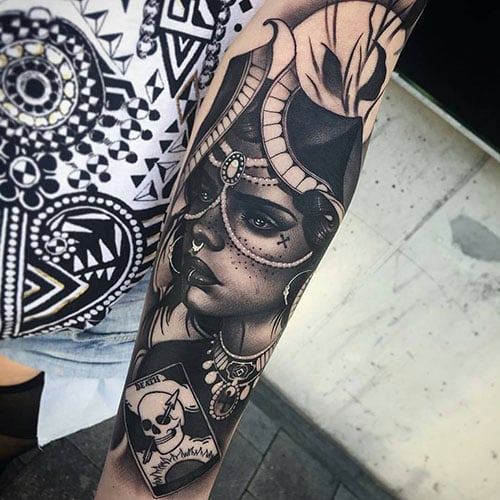 half sleeve tattoo