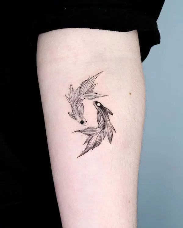 inner arm tattoo