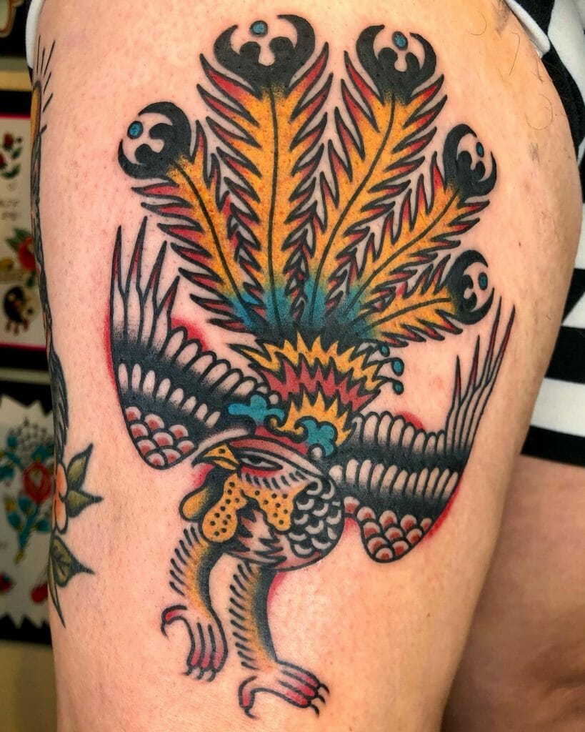 Korean Traditional Phoenix Tattoos