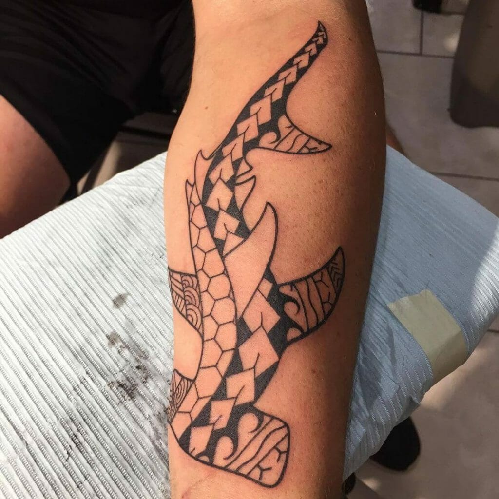 Little Hawaiian Hammerhead Tattoo