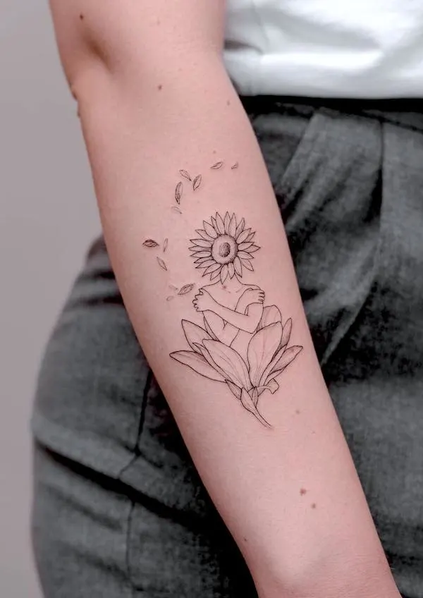 inner arm tattoo