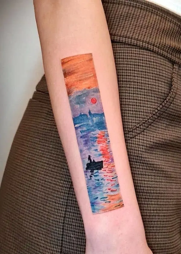 inner arm tattoo