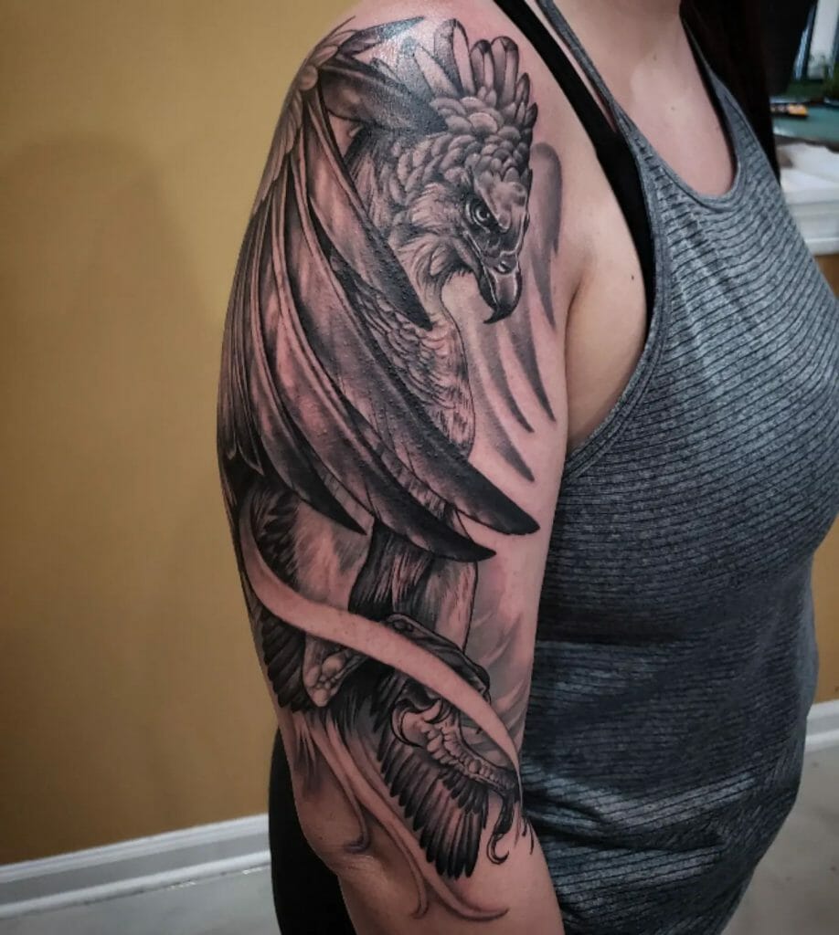 Phoenix Half Sleeve Tattoo