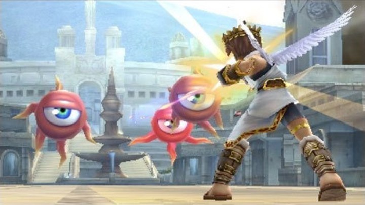 A screenshot of Kid Icarus Uprising