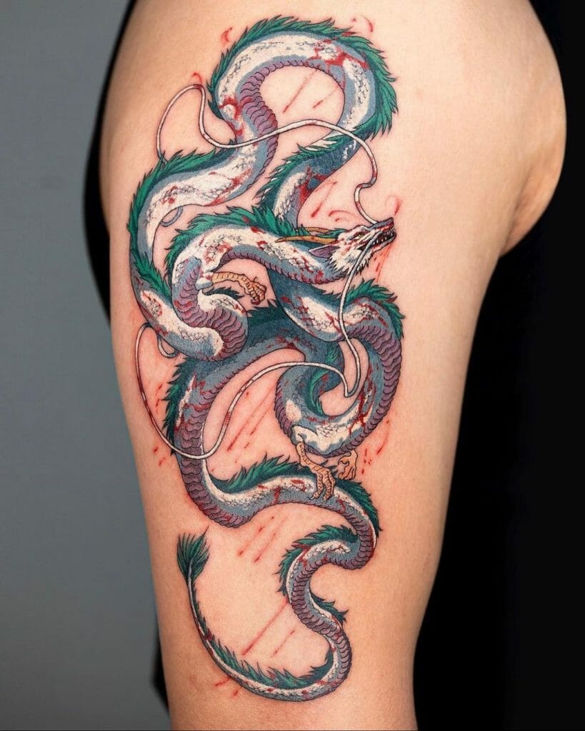 Snake dragon tattoo designs