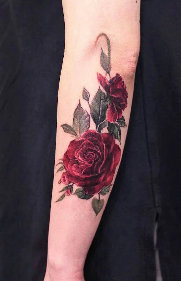 inner arm tattoo