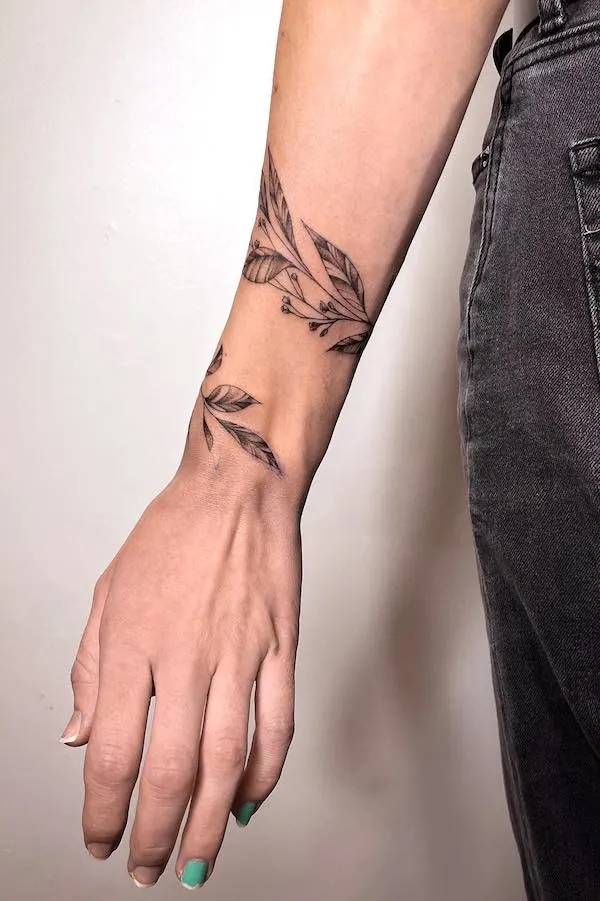 inner arm tattoo