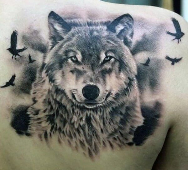 cool wolf tattoos for guys Tattoo Ideas