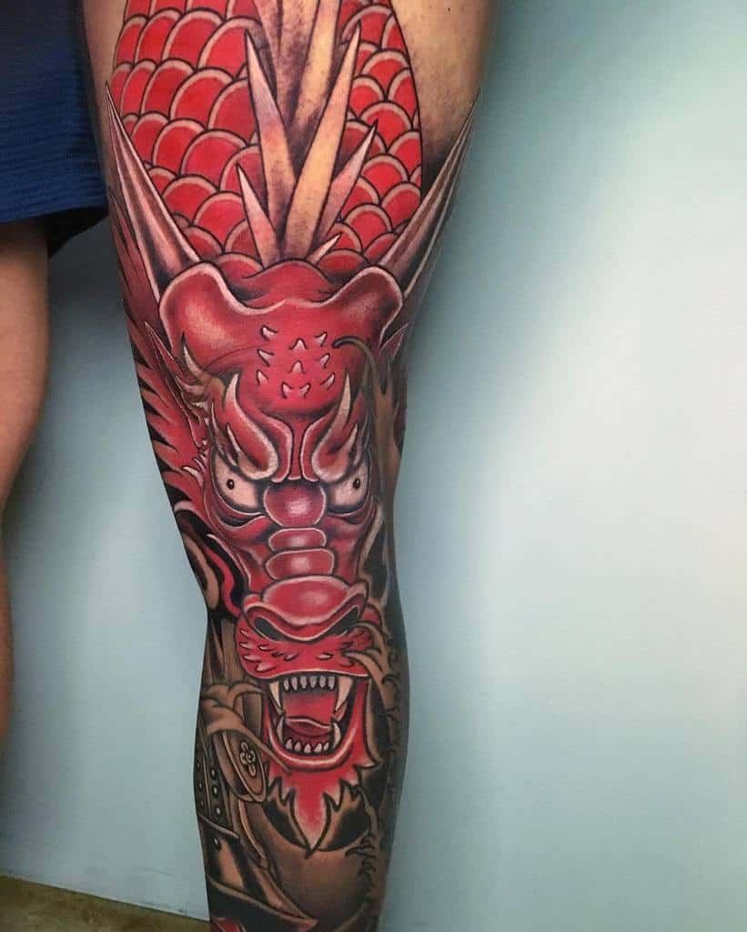 leg sleeve tattoo