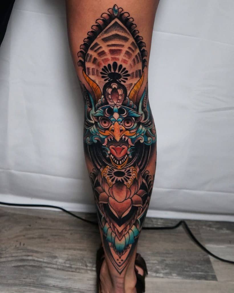 leg sleeve tattoo