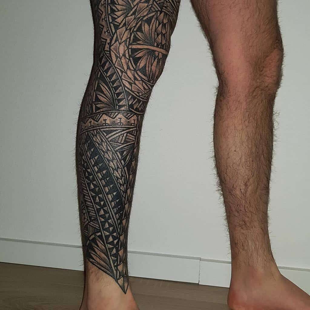 leg sleeve tattoo