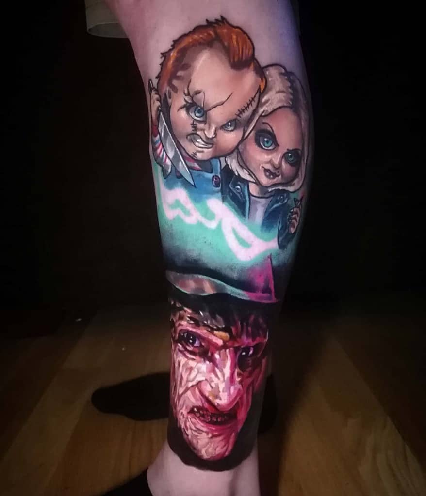 leg sleeve tattoo