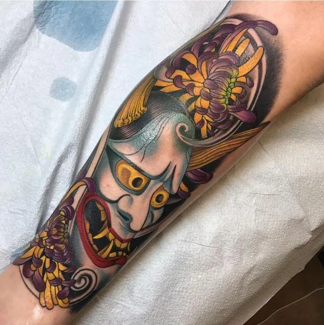 leg sleeve tattoo