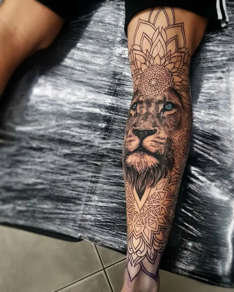 leg sleeve tattoo