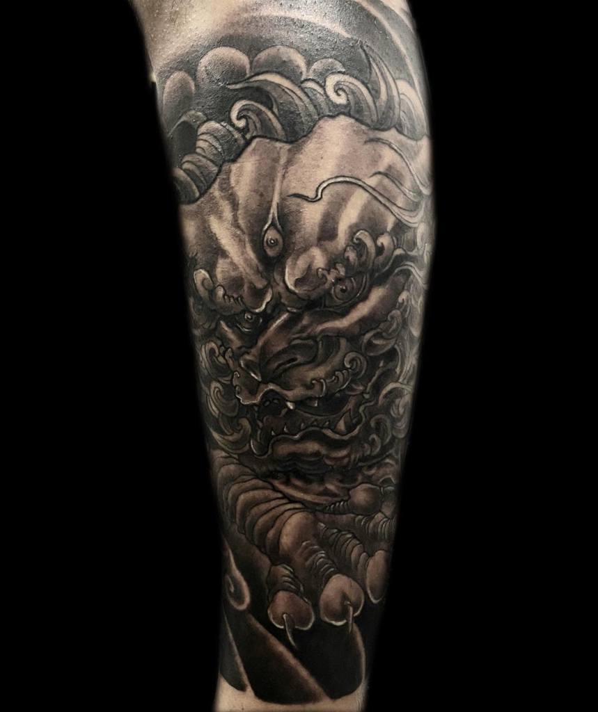 leg sleeve tattoo