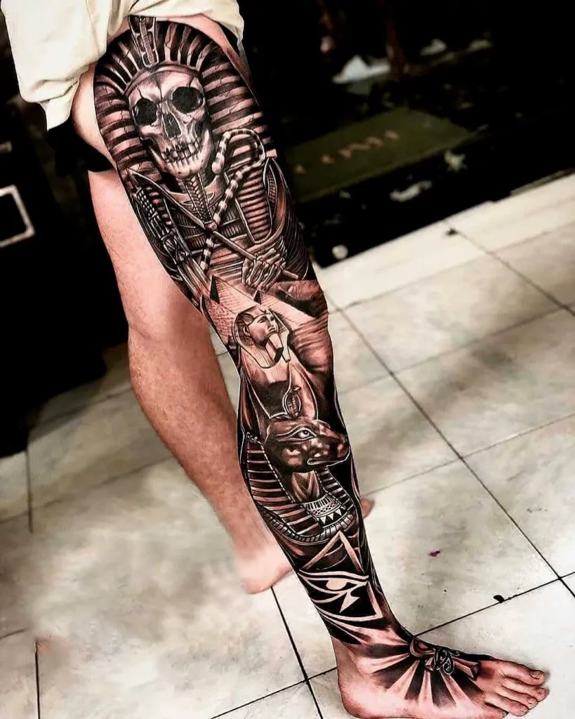 leg sleeve tattoo