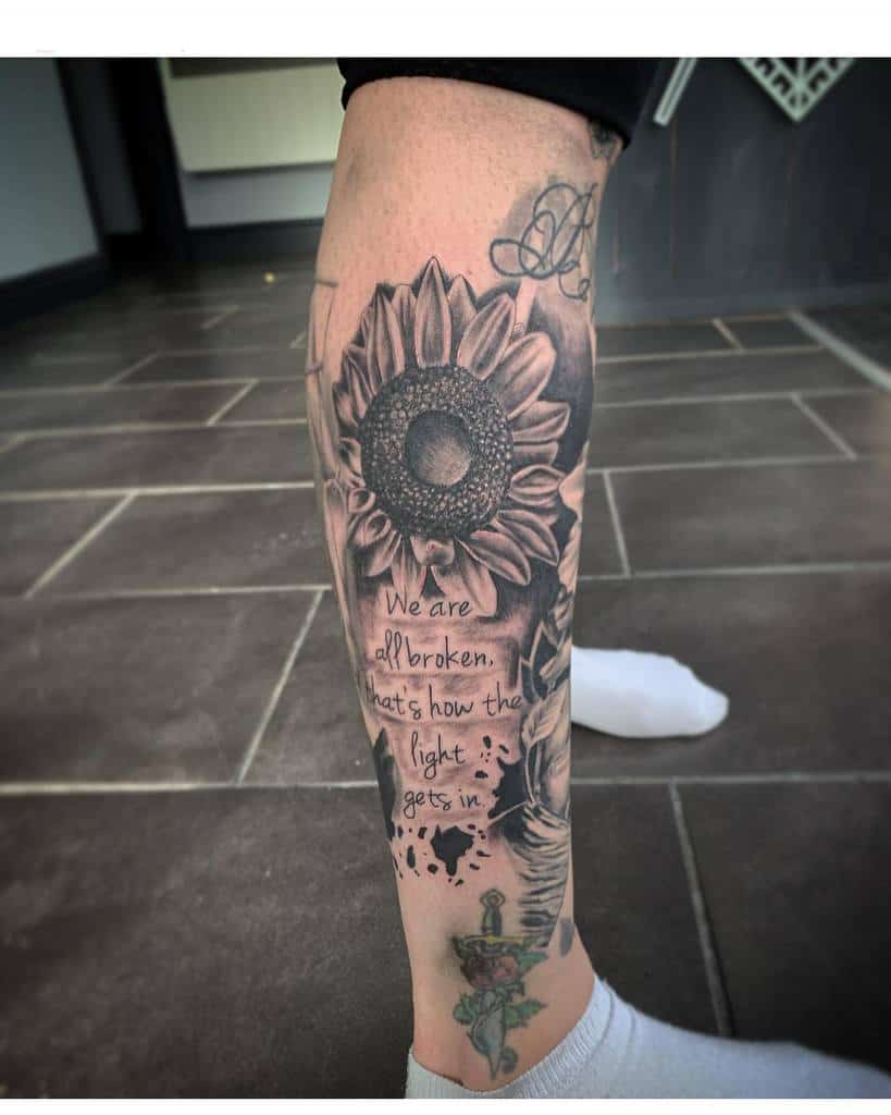 leg sleeve tattoo