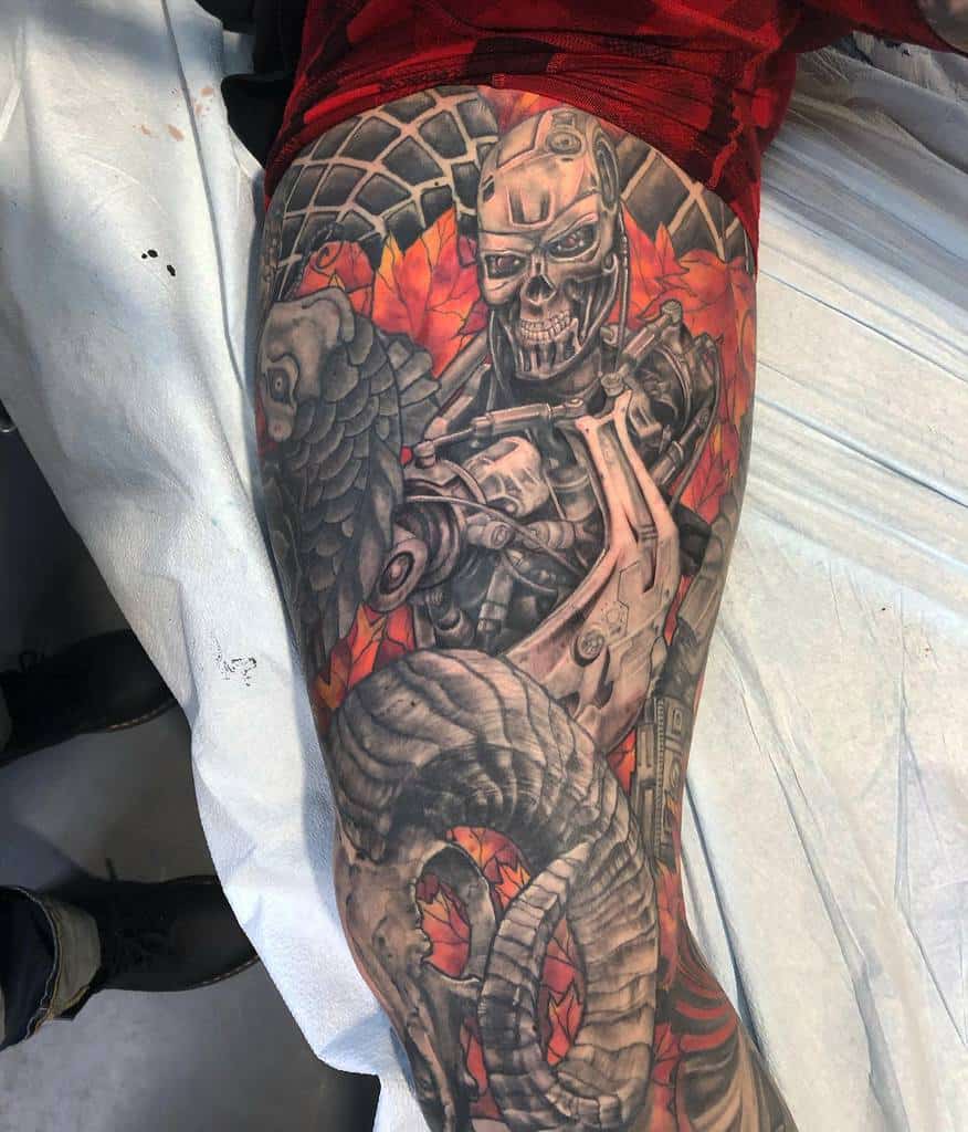 leg sleeve tattoo